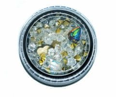 Kraftika Broušené krystaly pro nail art, mix, bílé, zlaté,fialové