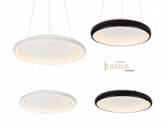 ACA  LED závěsné svítidlo DIANA, černá