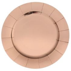 Santex Klubové talíře růžově zlaté 33cm 10ks