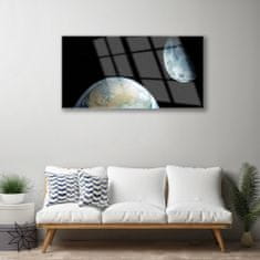 tulup.cz akrylový obraz Měsíc Země Vesmír 100x50 cm 2 Přívěsky