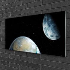 tulup.cz akrylový obraz Měsíc Země Vesmír 100x50 cm 2 Přívěsky