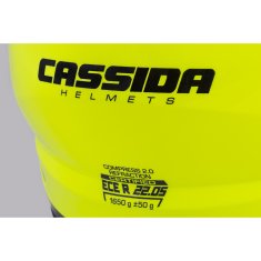 Cassida přilba Compress 2.0 Refraction, CASSIDA (žlutá fluo/černá/šedá, balení vč. Pinlock folie), 2XL