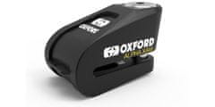 Oxford zámek kotoučové brzdy Alpha Alarm XA14, OXFORD (integrovaný alarm, černý, průměr čepu 14 mm) LK218
