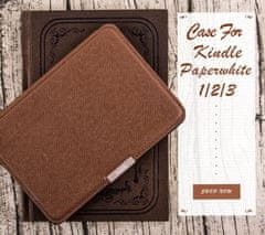 Amazon Kindle Paperwhite originální pouzdro KASPER06, PU kůže, hnědé (Saddle Tan)
