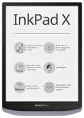 PocketBook PocketBook 1040 Inkpad X - Metallic Gray (šedý), 32GB, WiFi, 10,3 displej