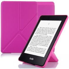 Amazon Origami OR47 - Amazon Kindle 6, Paperwhite 1, 2, 3 tmavě růžové - magnet, stojánek