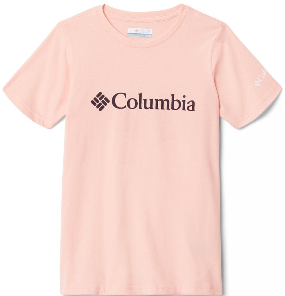 Columbia dívčí tričko Sweet Pines Graphic z organické bavlny 1931281670 S růžová