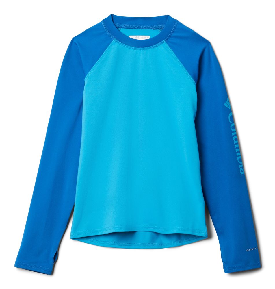 Columbia chlapecké plavkové tričko Sandy Shores Long Sleeve Sunguard 1833151417 L modrá