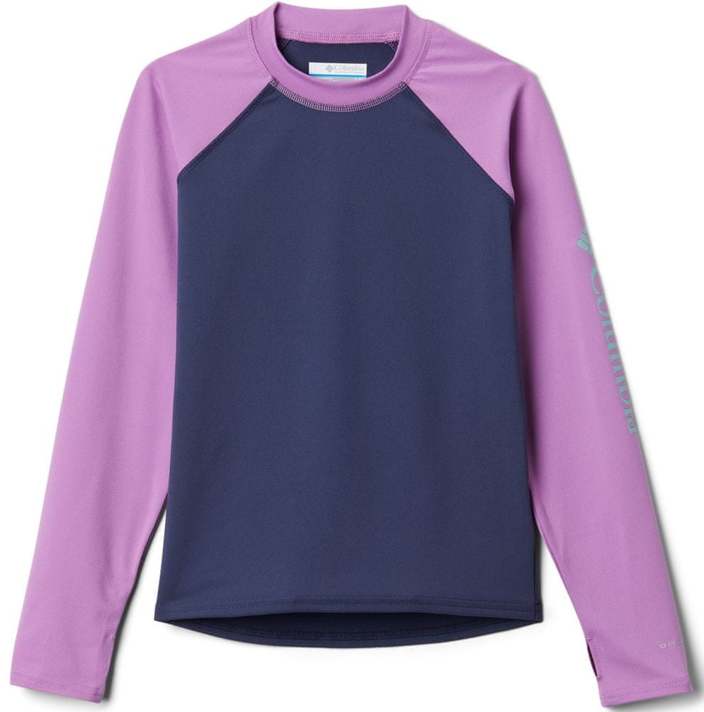 Columbia dívčí plavkové tričko Sandy Shores Long Sleeve Sunguard 1833151471 M fialová