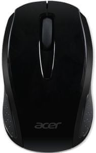 Acer Wireless Mouse G69, černá (GP.MCE11.00S) bezdrátová Wi-Fi připojení optický senzor 1 600 DPI Works With Chromebook univerzální ergonomie