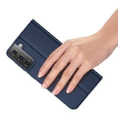 Dux Ducis Skin Pro knížkové kožené pouzdro na Samsung Galaxy S21 5G, modré
