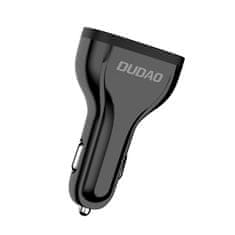 DUDAO R7S autonabíječka 3x USB QC 3.0 2.4A 18W, černá