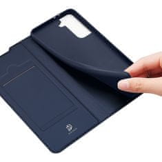 Dux Ducis Skin Pro knížkové kožené pouzdro na Samsung Galaxy S21 5G, modré