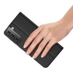 Dux Ducis Skin Pro knížkové kožené pouzdro na Samsung Galaxy S21 Ultra 5G, černé