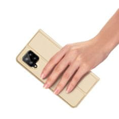 Dux Ducis Skin Pro knížkové kožené pouzdro na Samsung Galaxy A42 5G, zlaté