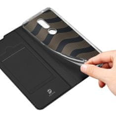 Dux Ducis Skin Pro knížkové kožené pouzdro na Nokia 2.4, černé