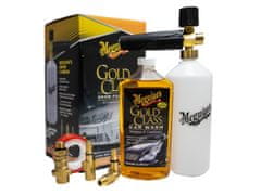 Meguiar's Car Wash Snow Cannon Kit - sada napěňovače a autošamponu Gold Class, 473 ml