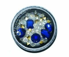 Kraftika Broušené krystaly pro nail art, mix tvarů, modré, bílé