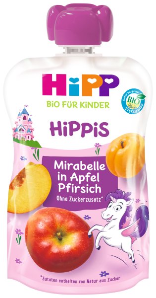 HiPP BIO Hippis Jablko-Broskev-Mirabelka 6 x 100g