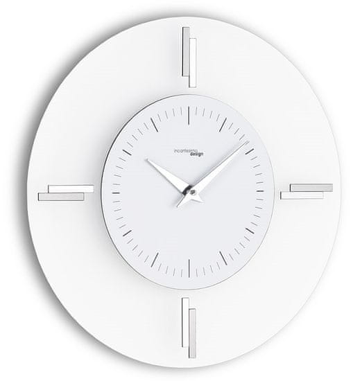 IncantesimoDesign Designové nástěnné hodiny I060MB white IncantesimoDesign 35cm