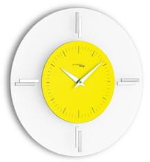 IncantesimoDesign Designové nástěnné hodiny I060MG yellow IncantesimoDesign 35cm