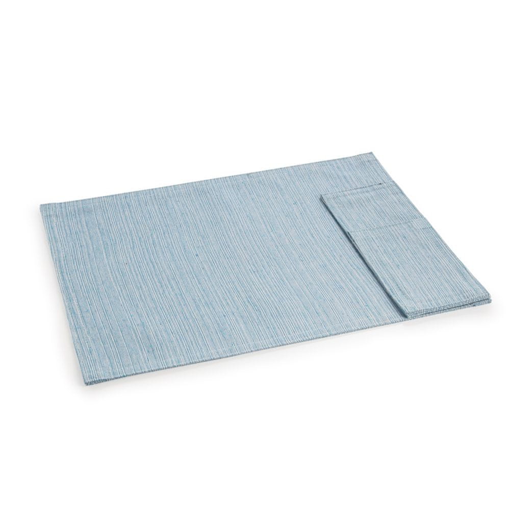 Tescoma Textilní prostírání s kapsou na příbor FLAIR LOUNGE 45 x 32 cm modrá