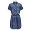 Jacqueline de Yong Dámské šaty JDYBELLA LIFE 15231238 Medium Blue Denim (Velikost 42)