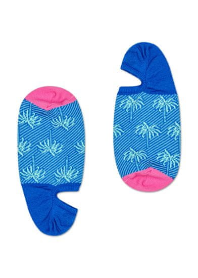 Happy Socks Pánské Modro-růžové nízké vykrojené ponožky Happy Socks, vzor Palm // KOLEKCE DRESSED - M-L (43-46)