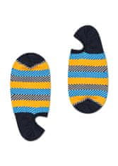 Happy Socks Pánské Modro-žluté nízké vykrojené ponožky Happy Socks, vzor Multi Stripe // KOLEKCE DRESSED - S-M (39-42)