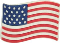 Crocs Dětské jibbitz Crocs American Flag, bílá, červená, modrá vel.