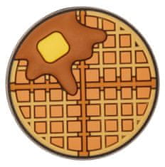 Crocs Dětské jibbitz Crocs Odznáček Jibbitz - Waffle, hnědá vel.