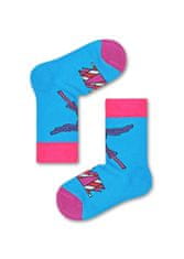 Happy Socks Dětské modré ponožky Happy Socks s vlaštovkou lásky x The Beatles - 0-12M