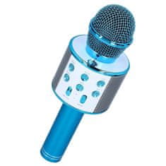 MG Bluetooth Karaoke mikrofon s reproduktorem, modrý