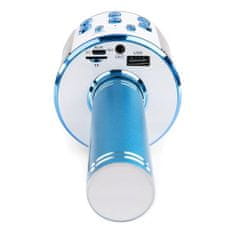 MG Bluetooth Karaoke mikrofon s reproduktorem, modrý