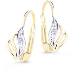 Cutie Diamonds Luxusní bicolor náušnice ze zlata s brilianty DZ8024-R-55-00-X-R1