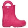 Crocs Dětské holínky Crocs Handle It Rain Boot Kids Candy Pink, modrá vel. 28,5