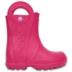 Crocs Dětské holínky Crocs Handle It Rain Boot Kids Candy Pink, modrá vel. 33,5