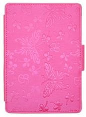 Durable Lock Amazon Kindle Paperwhite Butterfly B02 - tmavě růžová