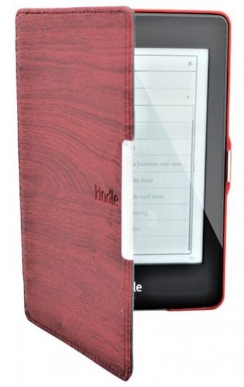 Durable Lock B-Safe Lock 622 červená imitace dřeva - Durable Lock pro Amazon Kindle Paperwhite 1, 2, 3
