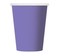 Párty papírové kelímky fialové - 250 ml - 6 ks