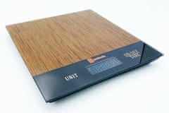 KINGHoff Elektronická skleněná LCD kuchyňská váha do 5 kg