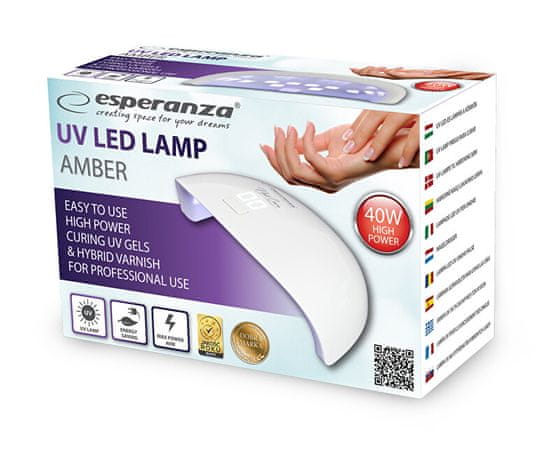 Esperanza UV lampa na nehty Amber 40 W