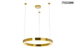 KINGHOME Závěsná lampa MOOSEE RING LUXURY 50 zlatý - LED, chromované zlato