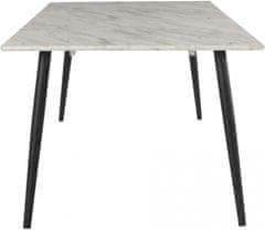 Danish Style Jídelní stůl Hulin, 160 cm, mramor
