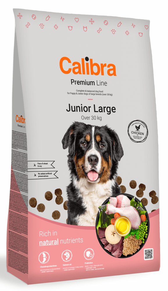 Levně Calibra Dog Premium Line Junior Large 12 kg NEW