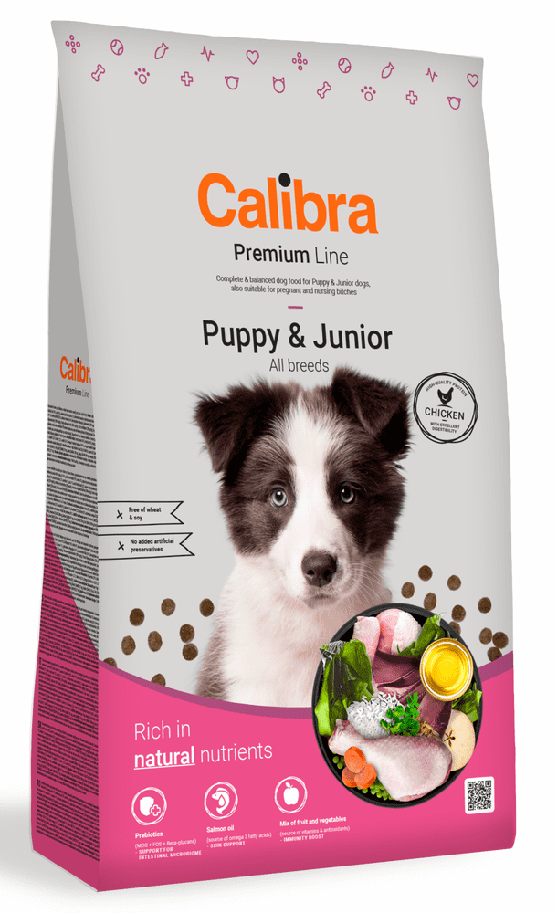 Levně Calibra Dog Premium Line Puppy & Junior 12 kg NEW