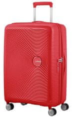 American Tourister Cestovní kufr na čtyřech kolečkách. SOUNDBOX SPINNER 67 EXP Coral Red