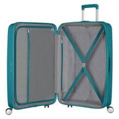 American Tourister Cestovní kufr na čtyřech kolečkách. SOUNDBOX SPINNER 67 EXP Jade Green