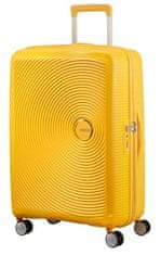 American Tourister Cestovní kufr na čtyřech kolečkách. SOUNDBOX SPINNER 67 EXP Golden Yellow