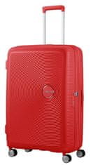 American Tourister Cestovní kufr na čtyřech kolečkách. SOUNDBOX SPINNER 77 EXP Coral Red